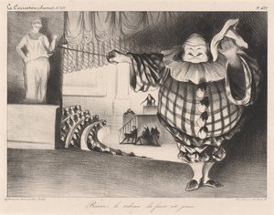Opuść kurtynę, farsa się skończyła autorstwa Honoré Daumier
