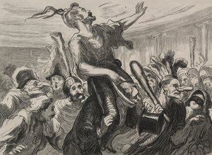 Bal w operze: niech żyją płomienie autorstwa Honoré Daumier