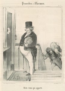 Witaj kto przynosi autorstwa Honoré Daumier