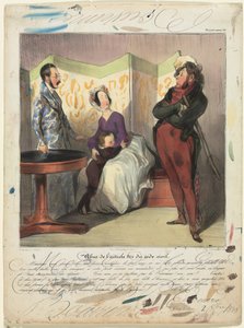 Caricaturana (tablica 50): Naruszenie art. 24 kodeksu cywilnego autorstwa Honoré Daumier