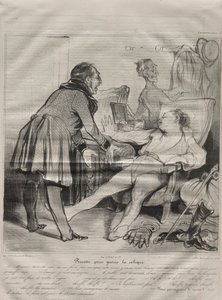 Caricaturana, płyta 72: Przepis na kolkę autorstwa Honoré Daumier