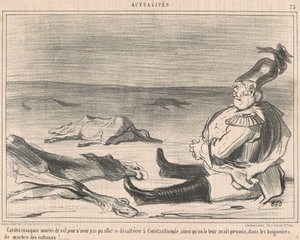 Kozacy jeźdźcy, którzy umarli z pragnienia... autorstwa Honoré Daumier