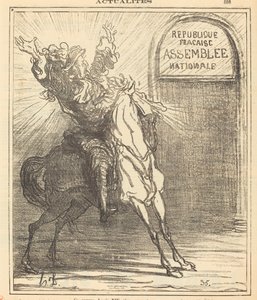 Ten biedny Ludwik XIV nie wierząc własnym oczom autorstwa Honoré Daumier