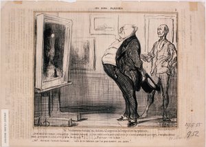 Ci Bons Parisiens- M. Prudhomme odwiedzający warsztaty... autorstwa Honoré Daumier