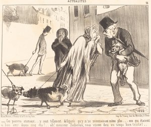 Te biedne zwierzęta... już się nie rozpoznają... autorstwa Honoré Daumier