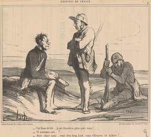 Zdecydowano... nie będę już z tobą polować! ... autorstwa Honoré Daumier