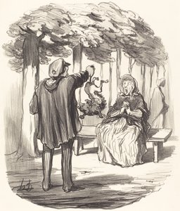 Jesteś tam? autorstwa Honoré Daumier