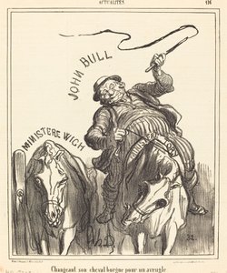 Zmiana jednookiego konia na niewidomego autorstwa Honoré Daumier