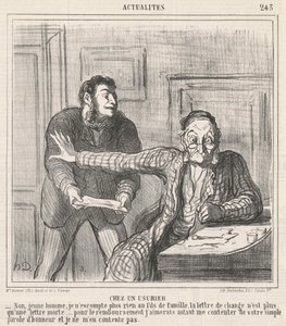 U lichwiarza autorstwa Honoré Daumier
