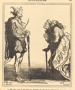 Droga Pani, zanim nam dasz... autorstwa Honoré Daumier
