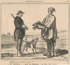 Ile twój zając, przyjacielu? autorstwa Honoré Daumier