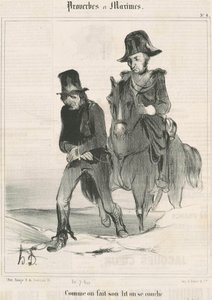 Gdy ścielimy nasze łóżko, kładziemy się autorstwa Honoré Daumier
