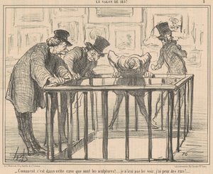 Jak to w tej piwnicy ... autorstwa Honoré Daumier