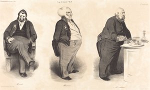Hrabia Portalis - Książę Bassano - Hrabia Montlosier autorstwa Honoré Daumier