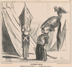 Kostiumy rosyjskie autorstwa Honoré Daumier