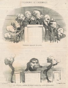 Wielka Ceremonia Głosowania autorstwa Honoré Daumier