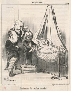 Najwyraźniej jest bardzo chora! autorstwa Honoré Daumier