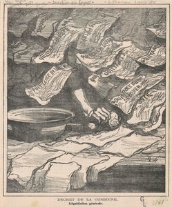 dekret gminy autorstwa Honoré Daumier