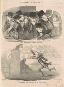 Dwa zjawiska, wolny pokaz... autorstwa Honoré Daumier
