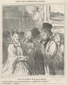 Przed obrazem M.G. Moreau autorstwa Honoré Daumier