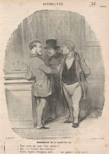 Omówienie konstytucji autorstwa Honoré Daumier