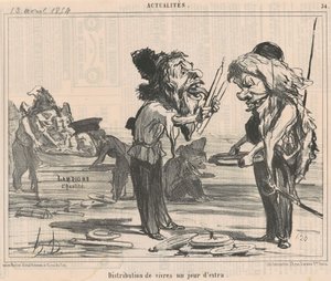 Dystrybucja jedzenia w dodatkowy dzień autorstwa Honoré Daumier