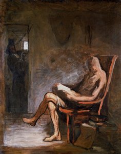 „Czytanie Don Kichota”, 1865-67 autorstwa Honoré Daumier