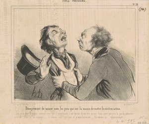 Dyskomfort w rozmowie z ludźmi... autorstwa Honoré Daumier