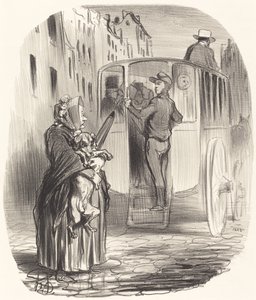 Przepraszam, Obywatelu... nie mam psów... autorstwa Honoré Daumier