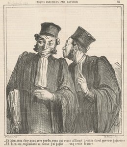 Cóż, moja droga, przegrałeś... autorstwa Honoré Daumier