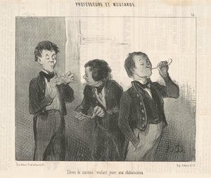 Szóstoklasiści chcą bawić się w retorów autorstwa Honoré Daumier
