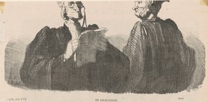 W delikatności autorstwa Honoré Daumier