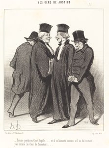Znowu zagubiony na dworze królewskim... i lamentuje... autorstwa Honoré Daumier