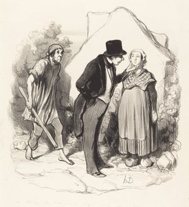Czy twój mąż byłby zazdrosny... autorstwa Honoré Daumier