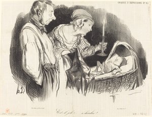 Czy on ładny!... ten cherubin!... autorstwa Honoré Daumier