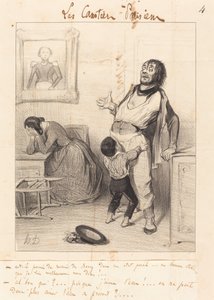 Czy wolno wracać... w takim stanie... autorstwa Honoré Daumier