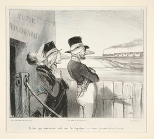 I pomyśleć, że teraz są wszyscy podróżnicy, którzy przechodzą przed nami! autorstwa Honoré Daumier