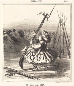 Prezenty świąteczne dla 1867 autorstwa Honoré Daumier
