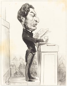 Eugeniusz Rouher autorstwa Honoré Daumier