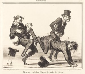 Niefortunny wynik... konina autorstwa Honoré Daumier
