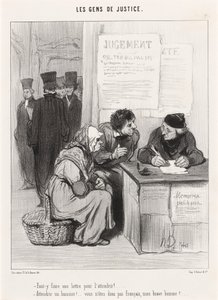 Czy trzeba tam napisać list, żeby to zmiękczyć? autorstwa Honoré Daumier