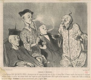 Palacze i tabaki autorstwa Honoré Daumier