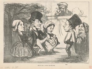 Wielki bal z małą orkiestrą... (recto); Spółka jawna (wstecz) autorstwa Honoré Daumier