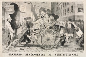 Wielkie usunięcie ustroju konstytucyjnego, 1846 r. autorstwa Honoré Daumier