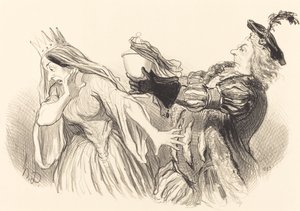 Mała wioska autorstwa Honoré Daumier
