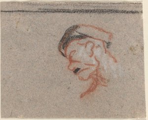 Głowa mężczyzny autorstwa Honoré Daumier