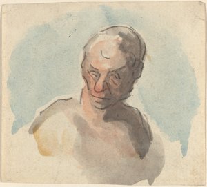 Głowa mężczyzny autorstwa Honoré Daumier