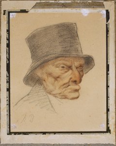 Głowa starego człowieka autorstwa Honoré Daumier