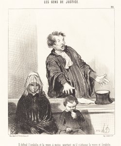 Broni sieroty i wdowy, chyba że... autorstwa Honoré Daumier