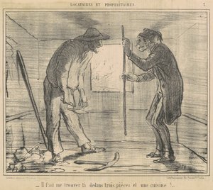 Musisz mnie znaleźć... trzy kawałki... autorstwa Honoré Daumier
